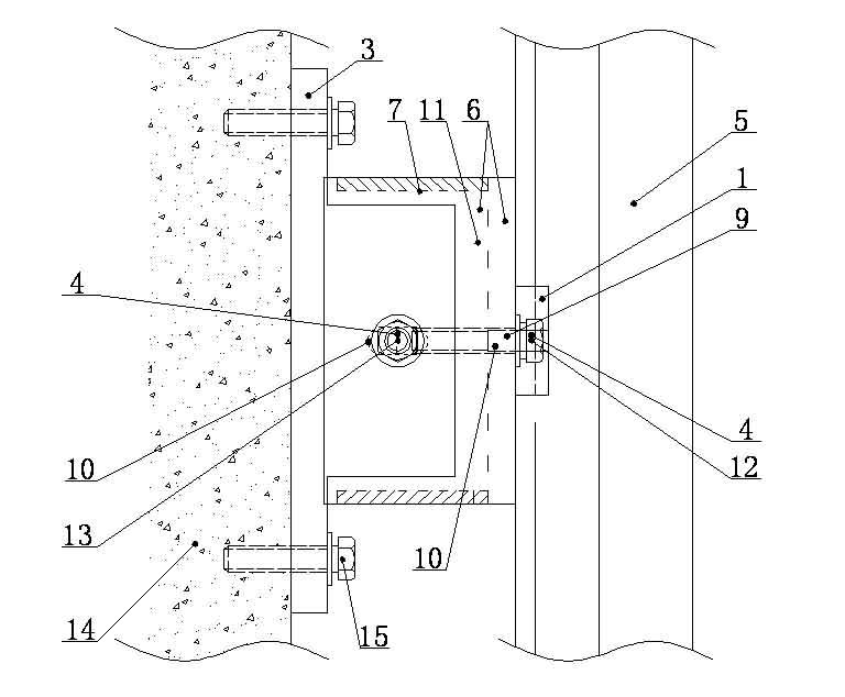 Guide rail vibration isolation structure