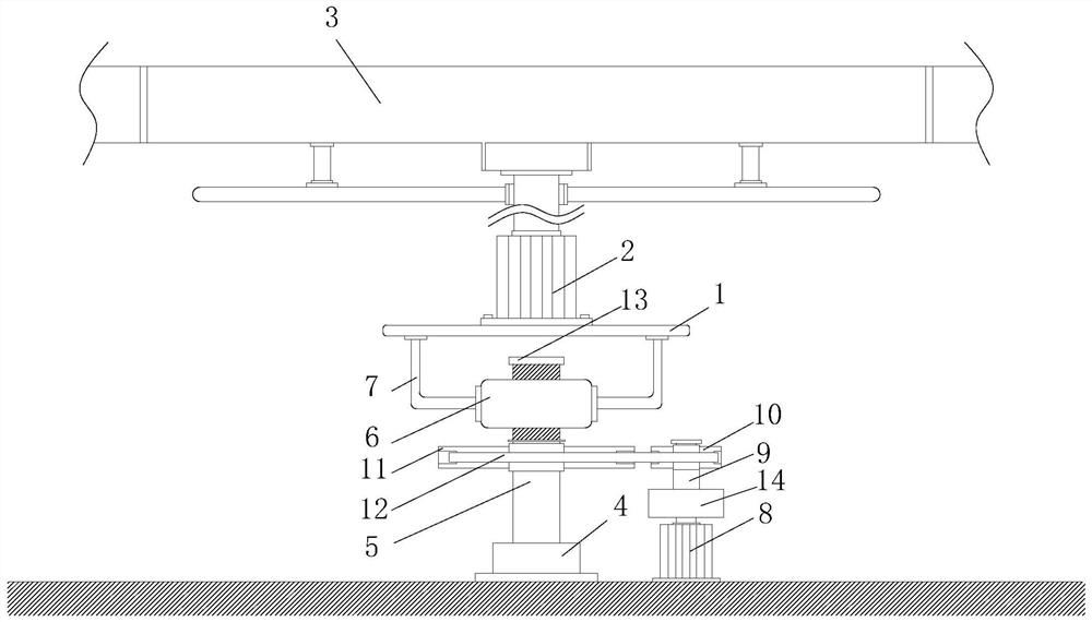 Lifting temperature control mechanism for vapor phase epitaxy reaction cavity structure