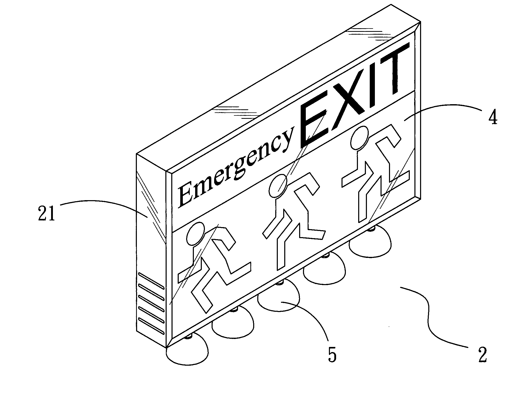 Dynamic emergency escape indicator