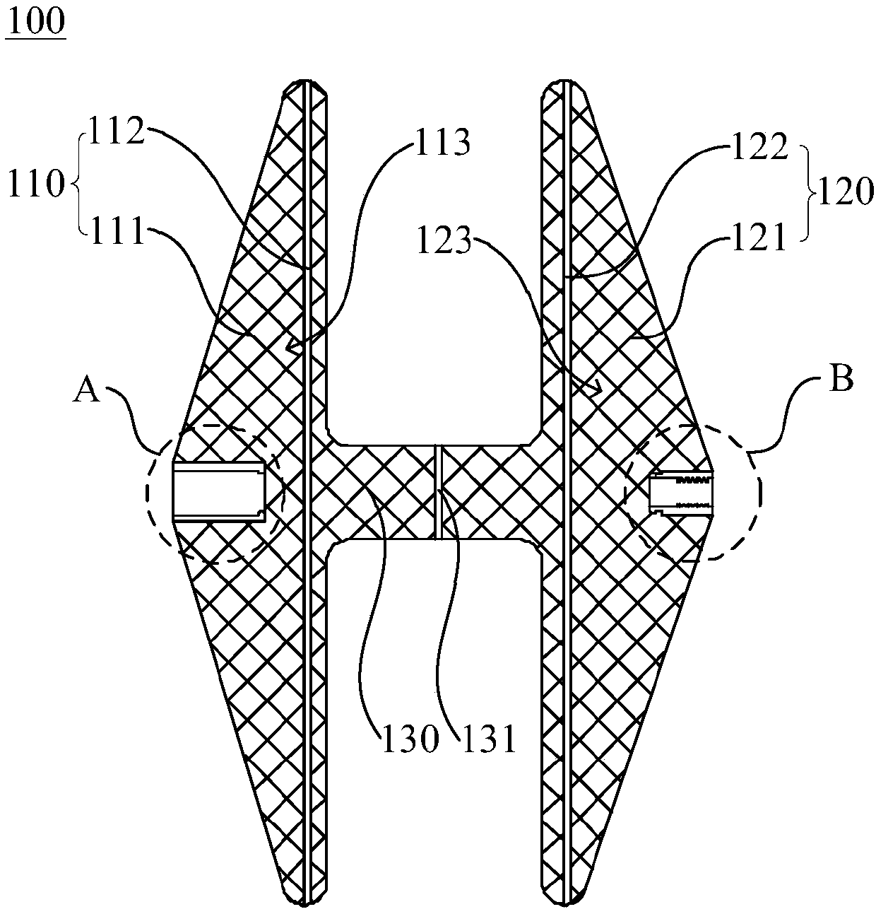 Oval foramen unclosed plugging device, oval foramen unclosed plugging system and oval foramen unclosed plugging method