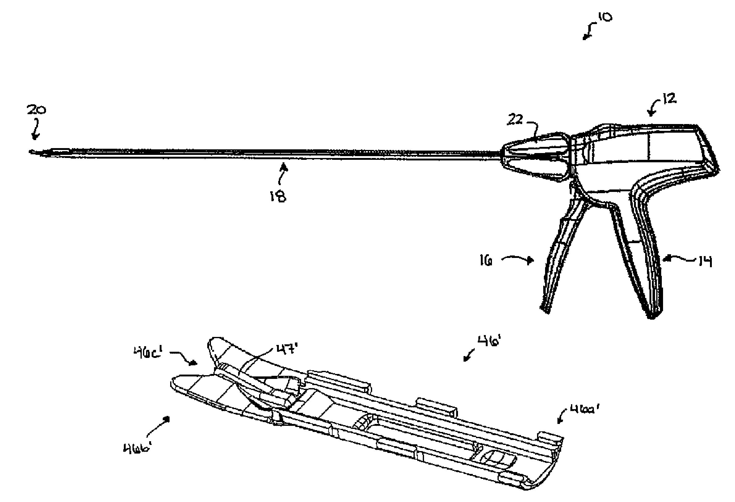 Clip advancer mechanism with alignment features