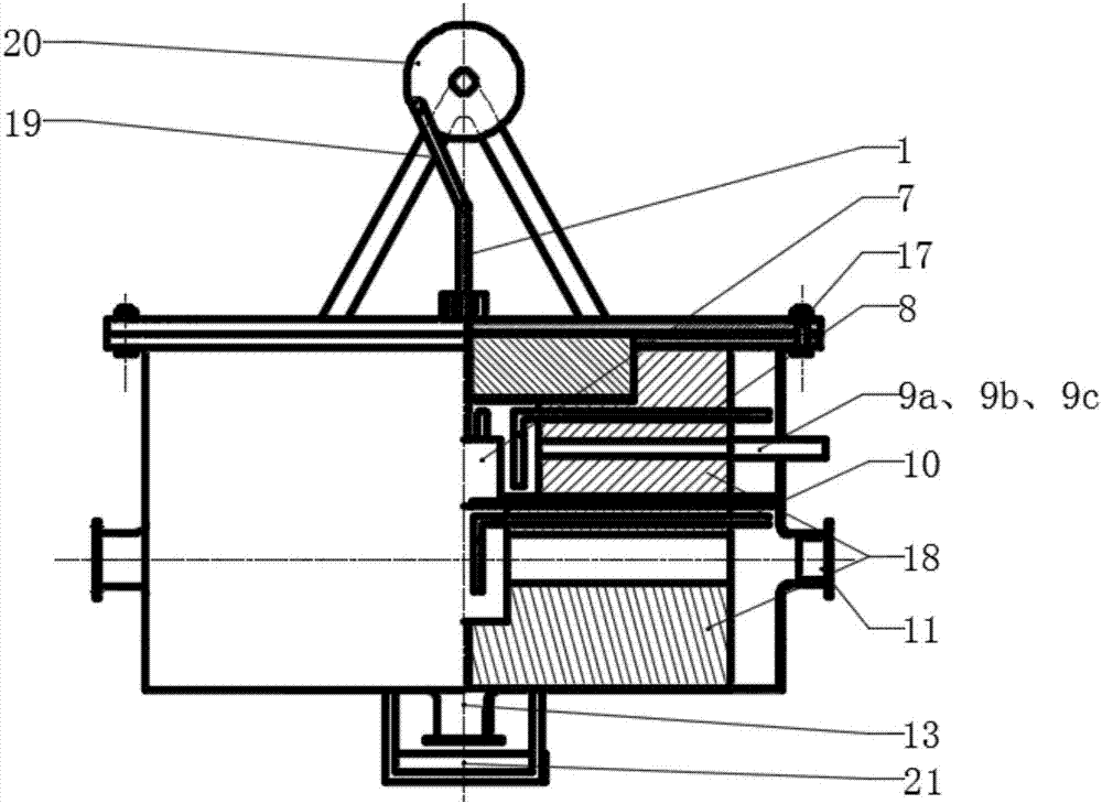 High-temperature melt granulation smelting furnace