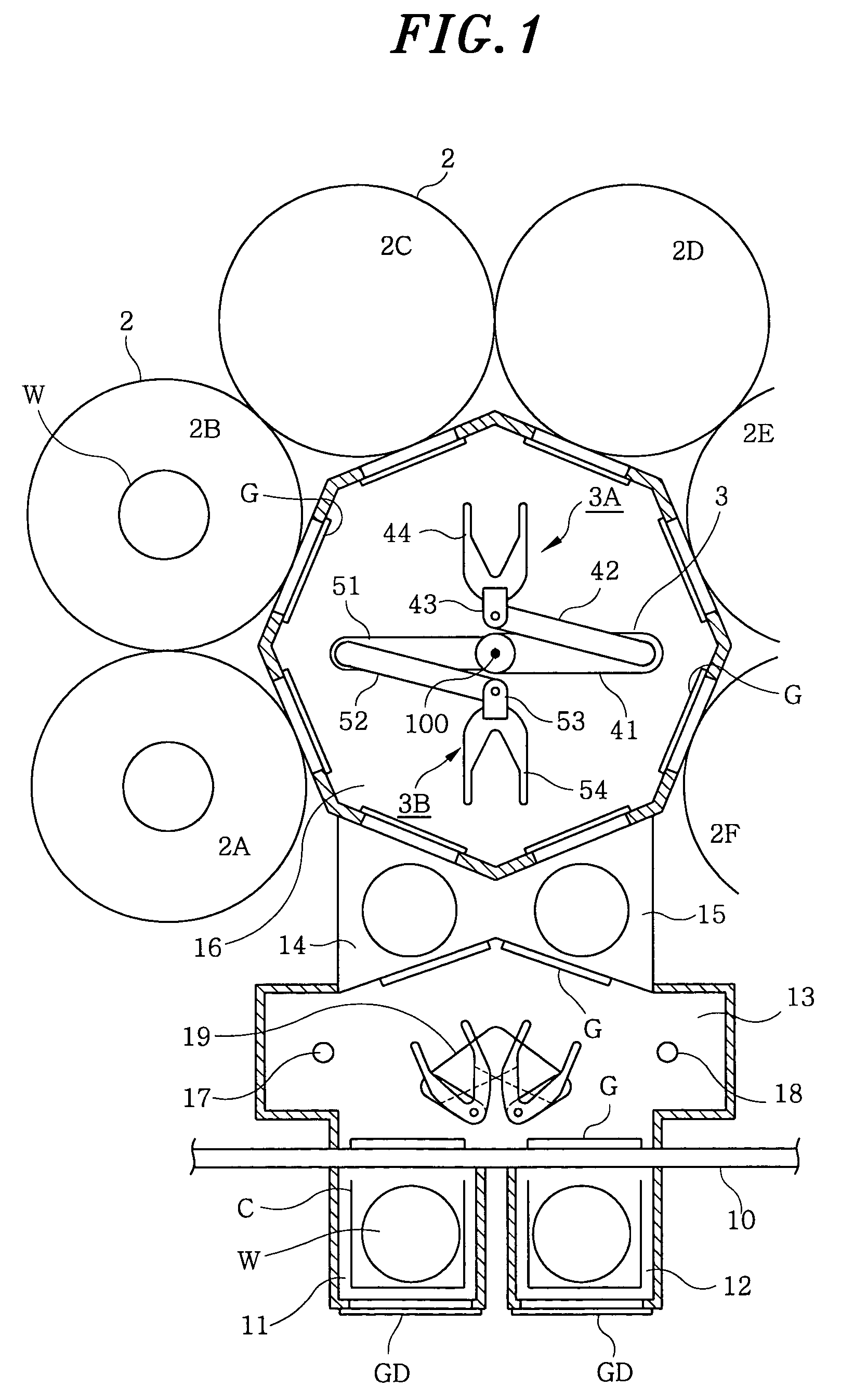 Substrate processing apparatus and substrate transferring method