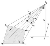 Calculation method of longitude and latitude of automatic fire monitor target based on camera positioning