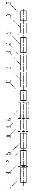 Production device of high-strength fine-grain hot rolled ribbed steel bars and production process thereof