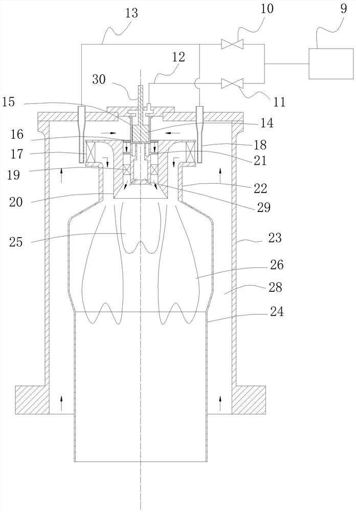 Gas turbine combustor capable of achieving diffusion and premixed combustion dual-mode switching