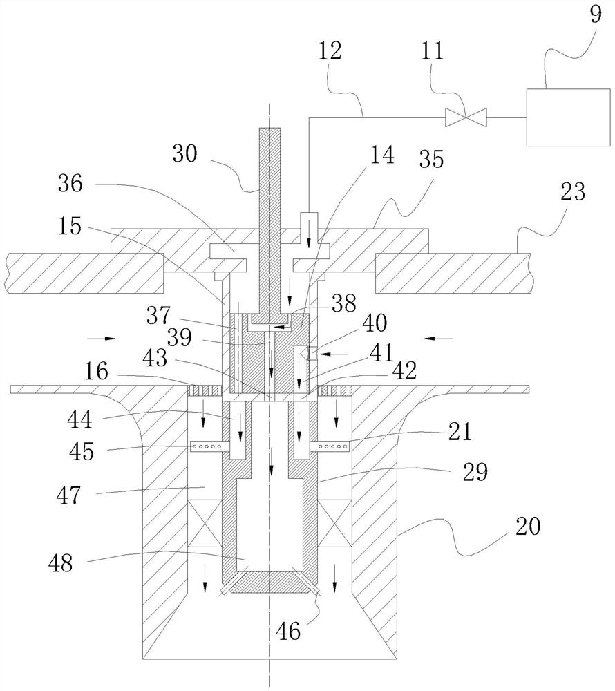 Gas turbine combustor capable of achieving diffusion and premixed combustion dual-mode switching