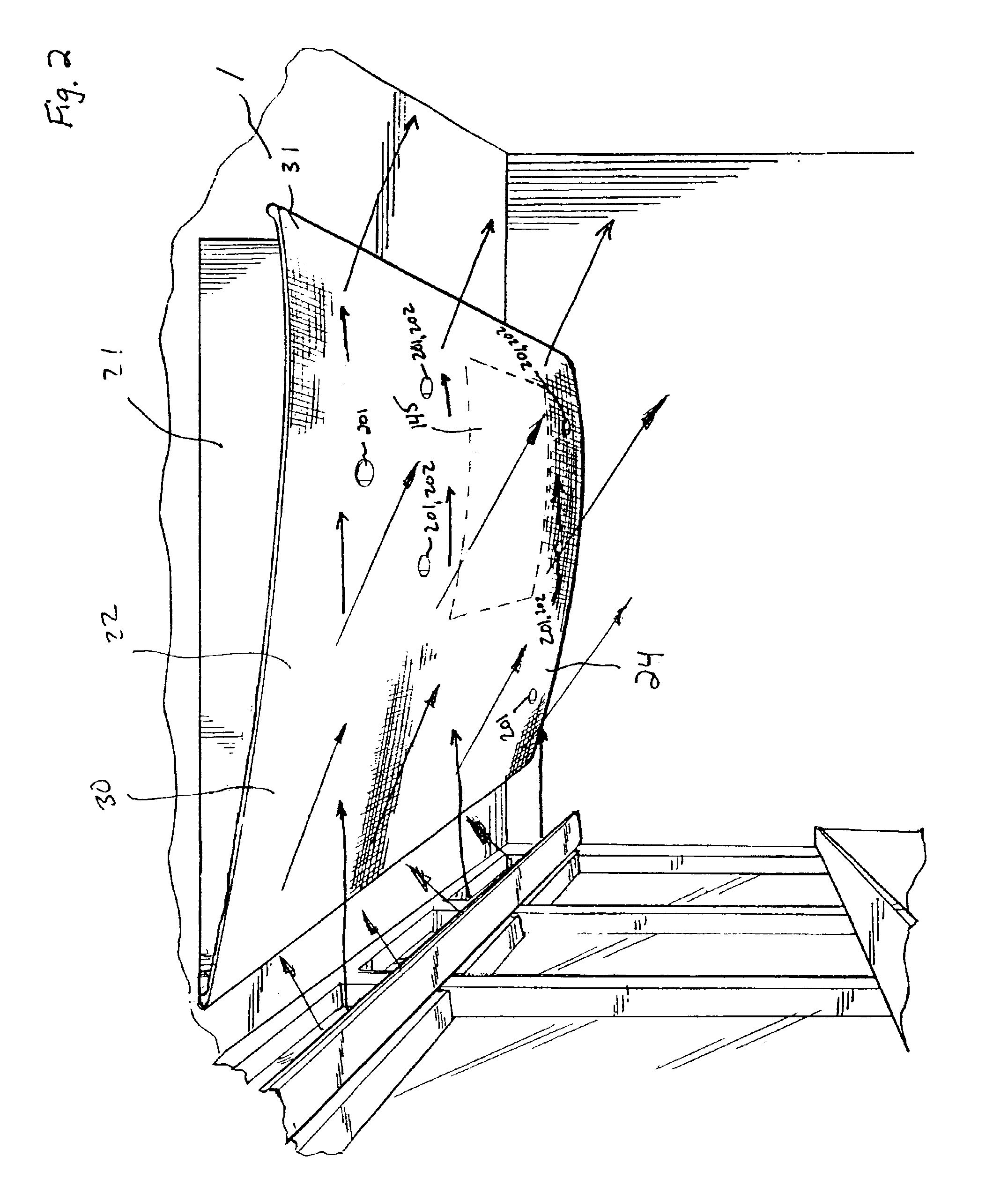 Method and overhead system for performing a plurality of therapeutic functions within a room
