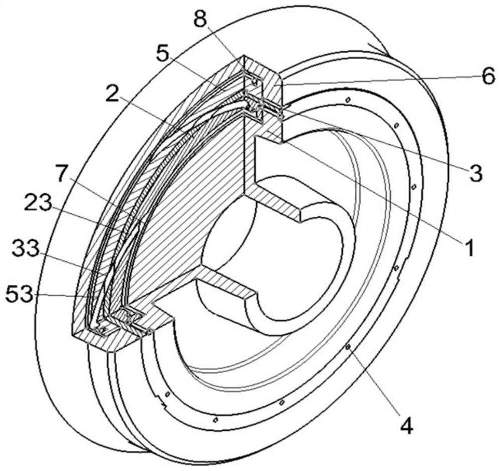 A rail vehicle elastic wheel with active control of vibration and noise reduction