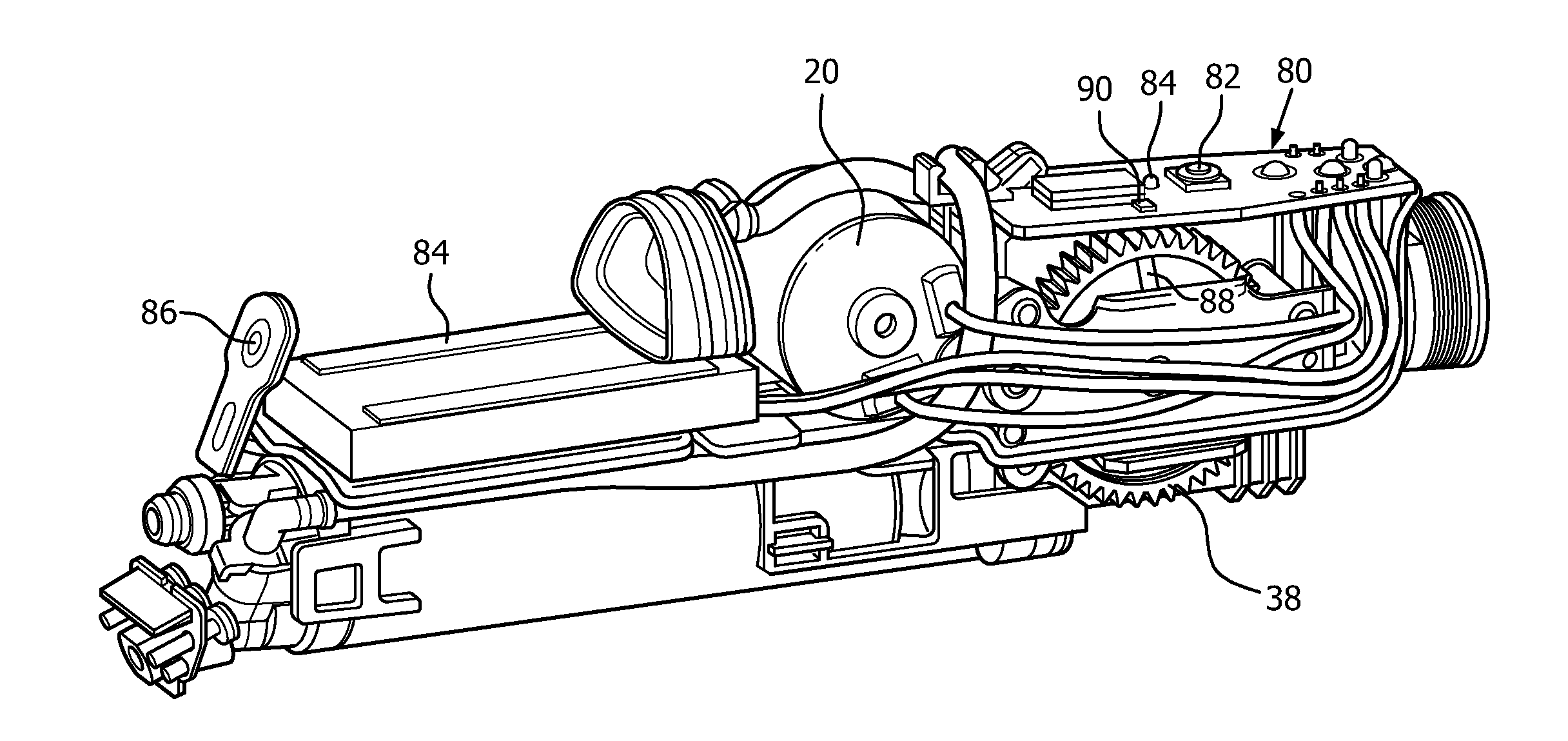 Oral care appliance using pulsed fluid flow