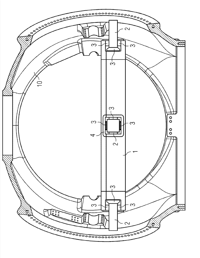 Sliding bearing and method to perform service at sliding bearing