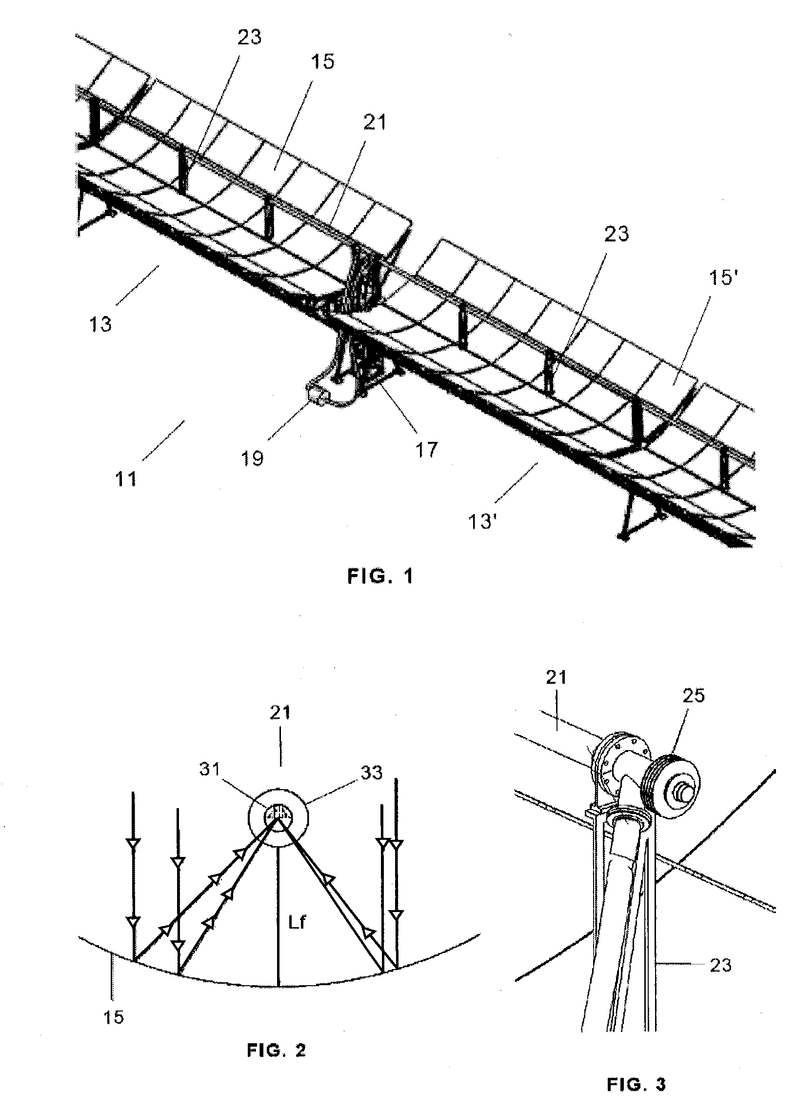 Radiation heat collection device