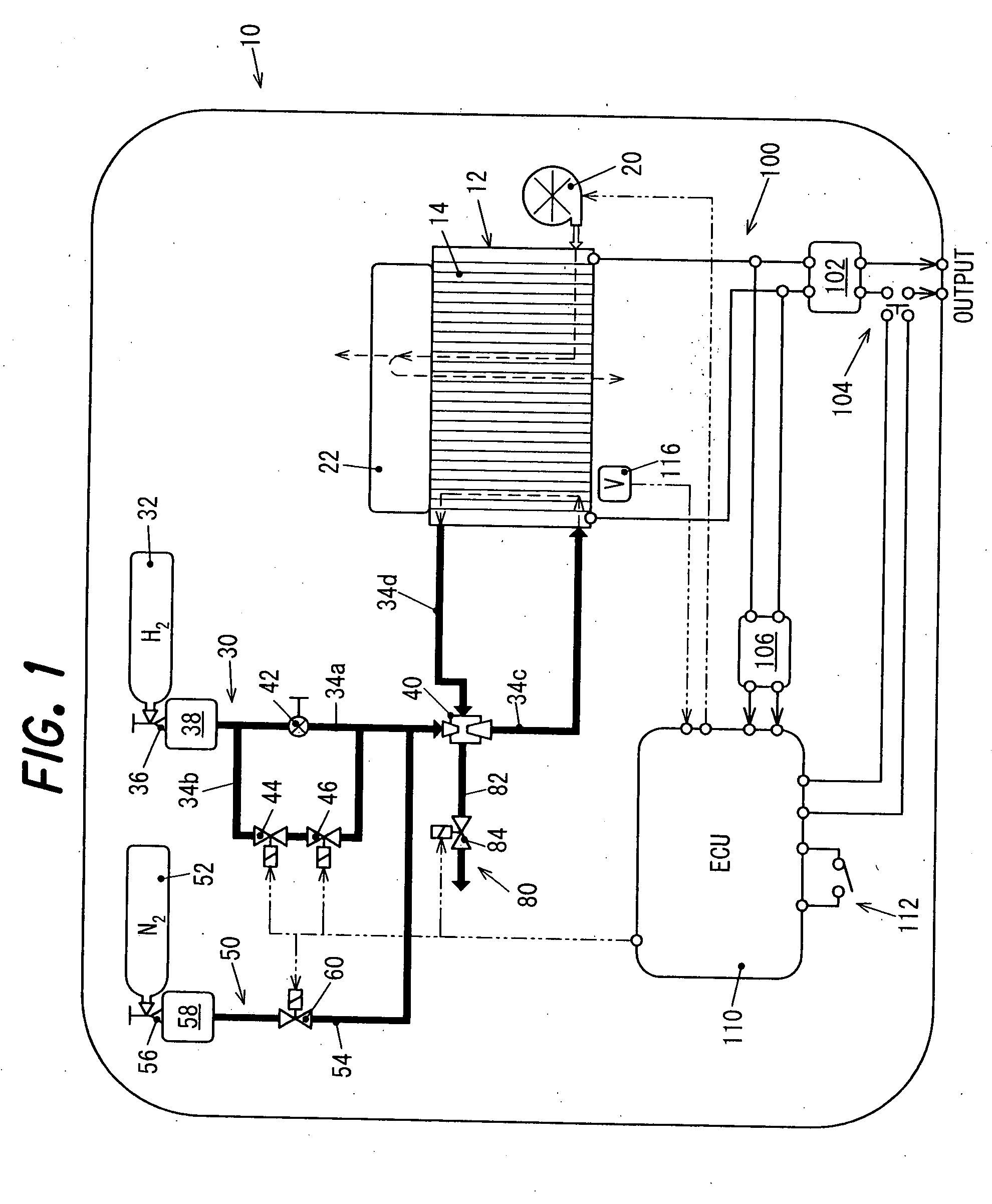 Air supply apparatus for a fuel cell