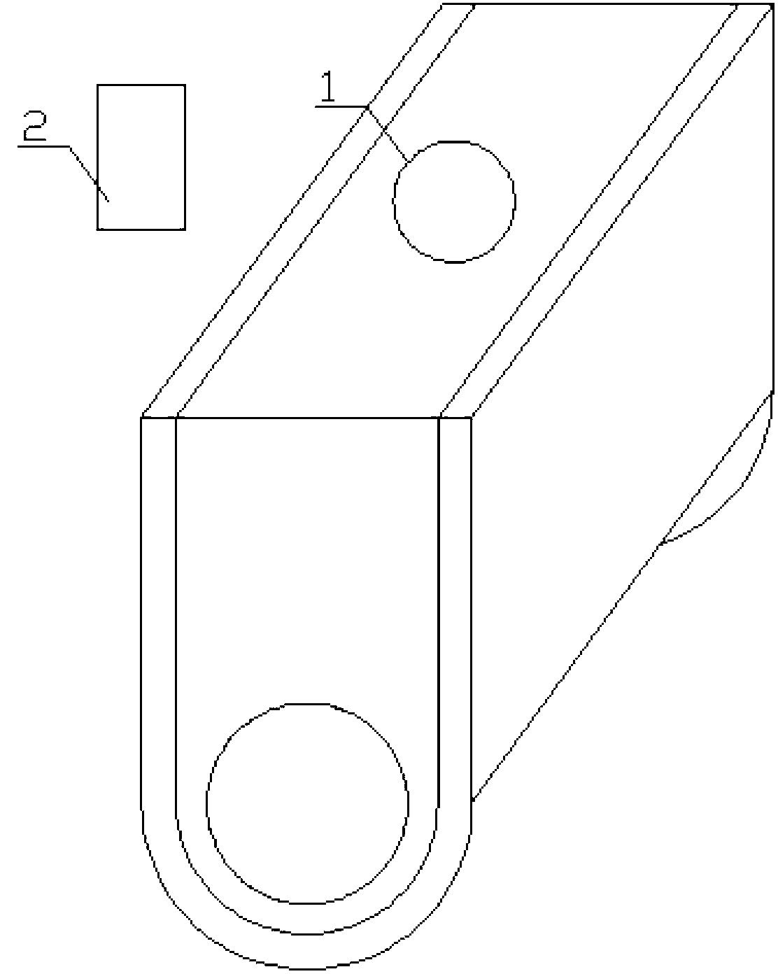 Laser heating device of vehicle-mounted movable type animal carcass innocent treatment device