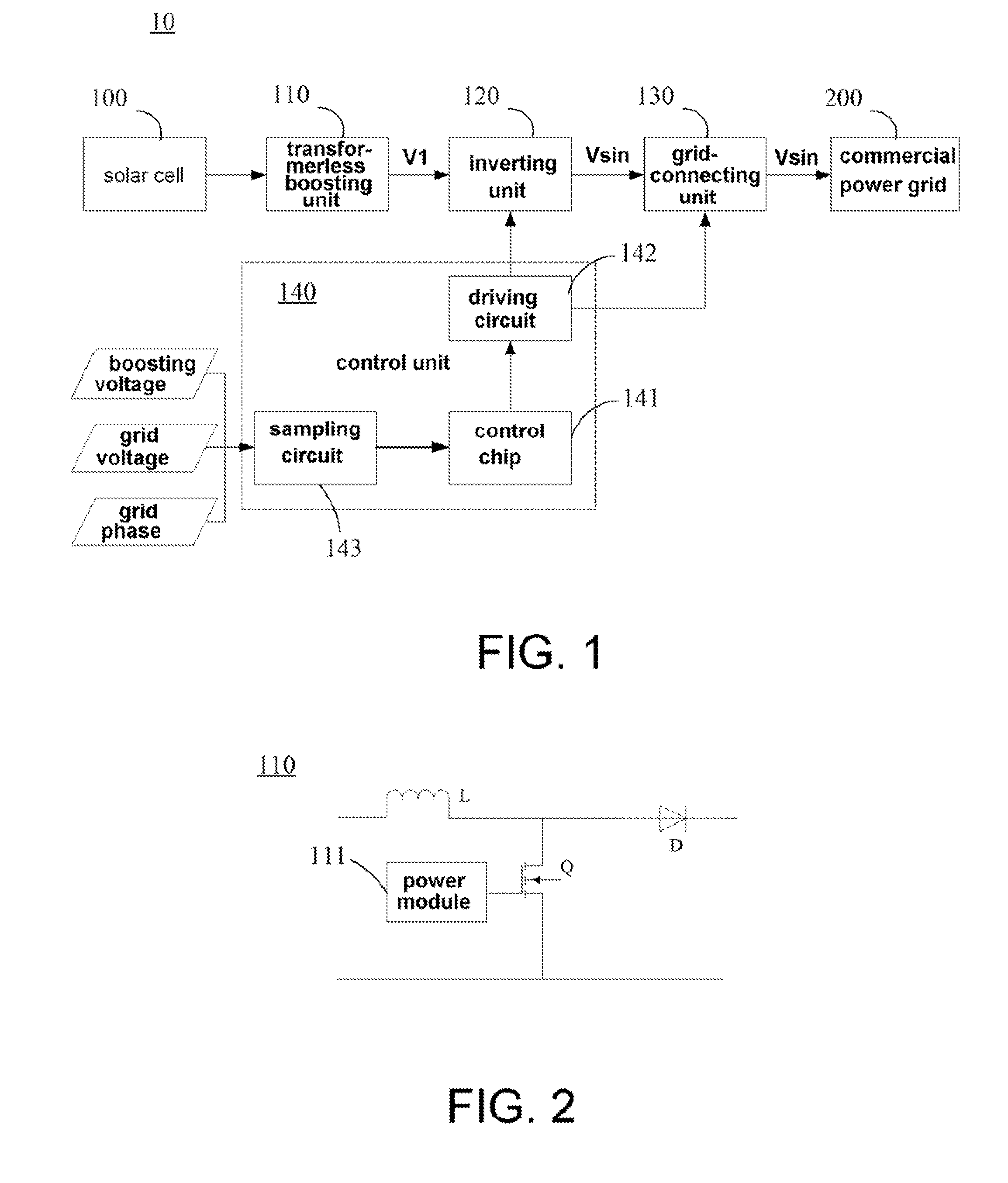 Transformerless photovoltaic grid-connecting inverting device and control method thereof