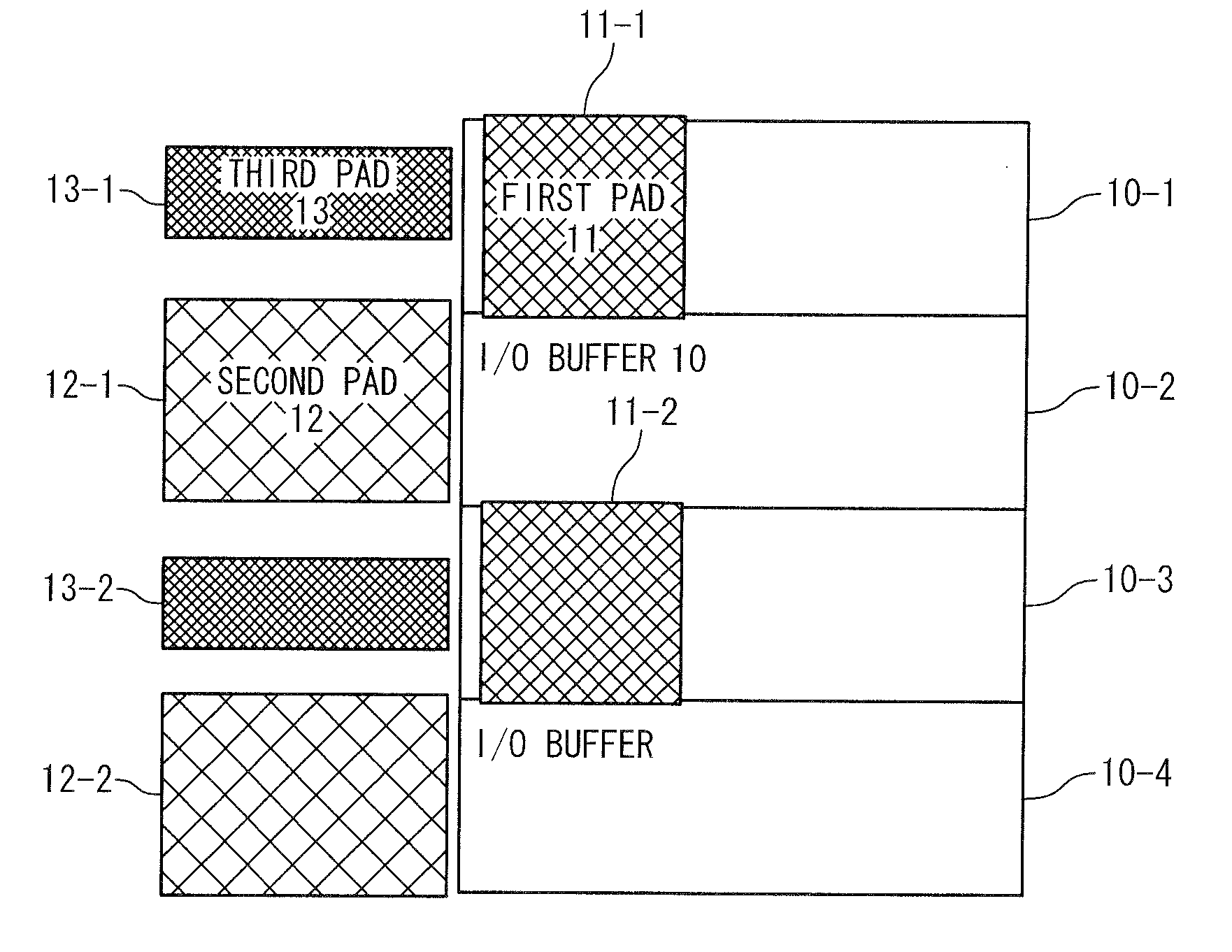Semiconductor device having pads for bonding and probing