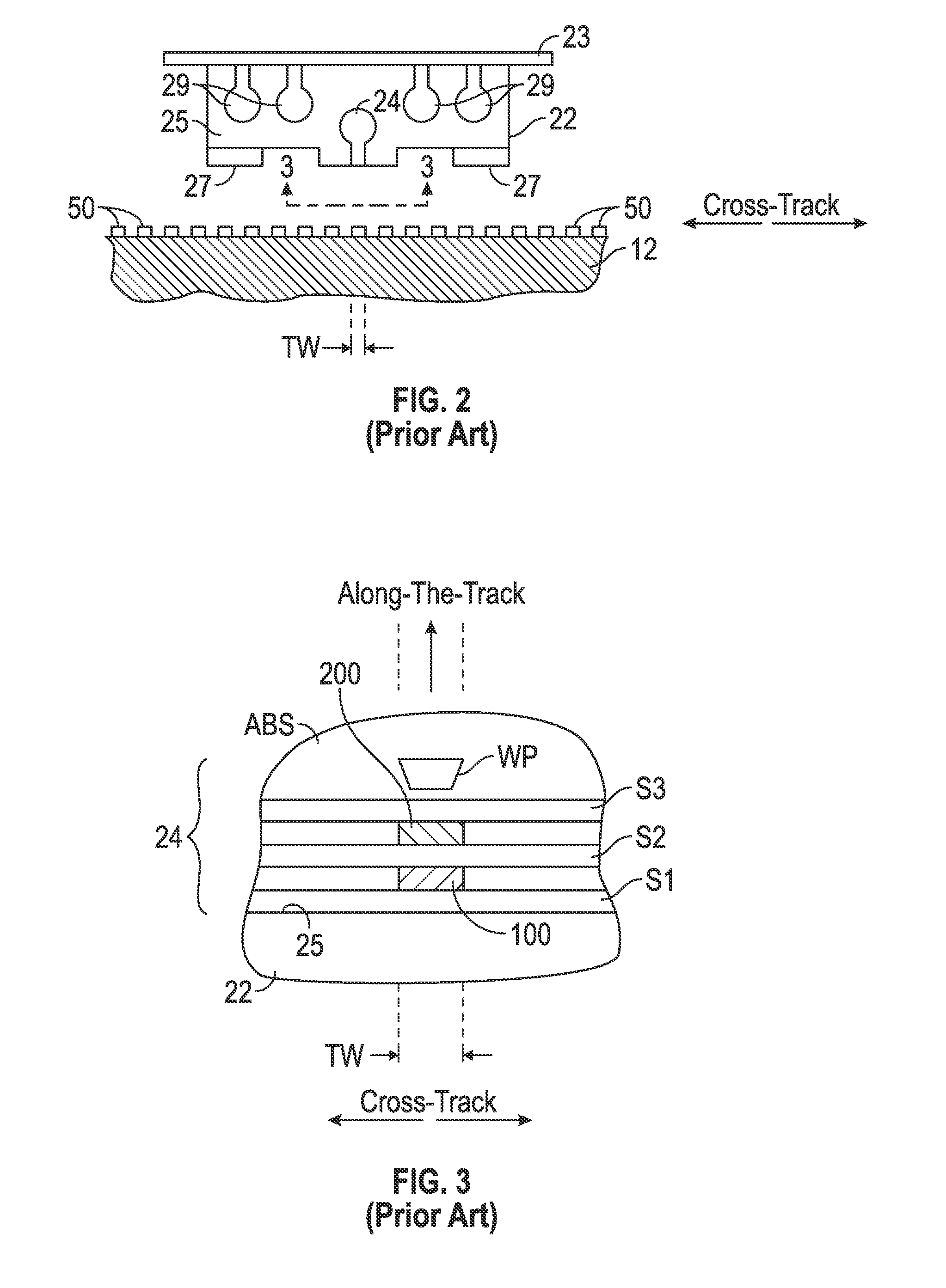 Current-perpendicular-to-the-plane (CPP) magnetoresistive (MR) sensor structure with stacked sensors for minimization of the effect of head skew