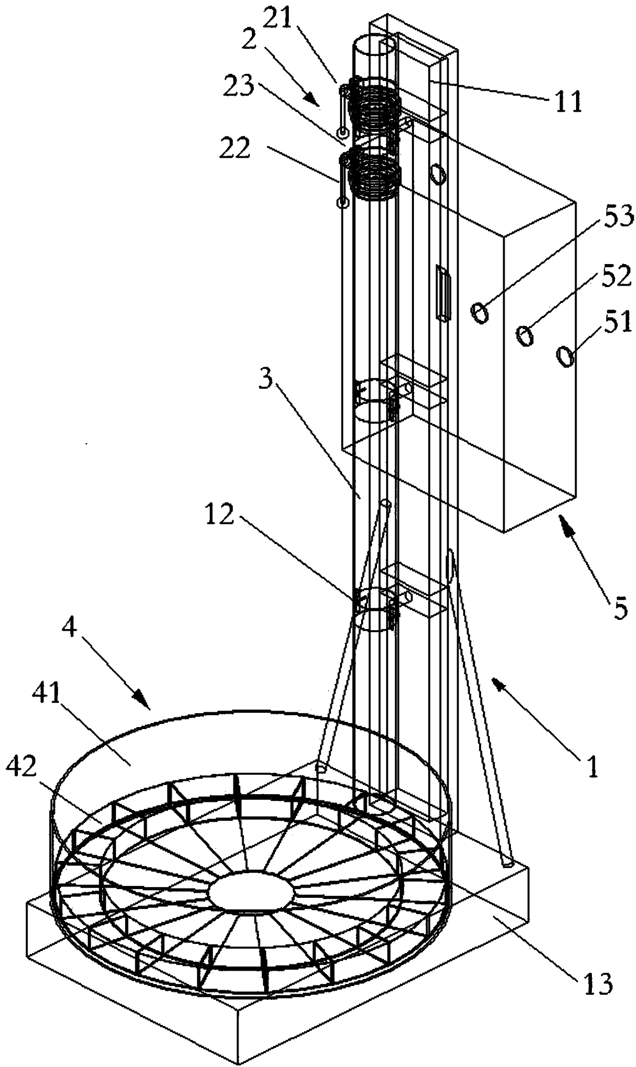 Soil particle size separation device and separation method thereof