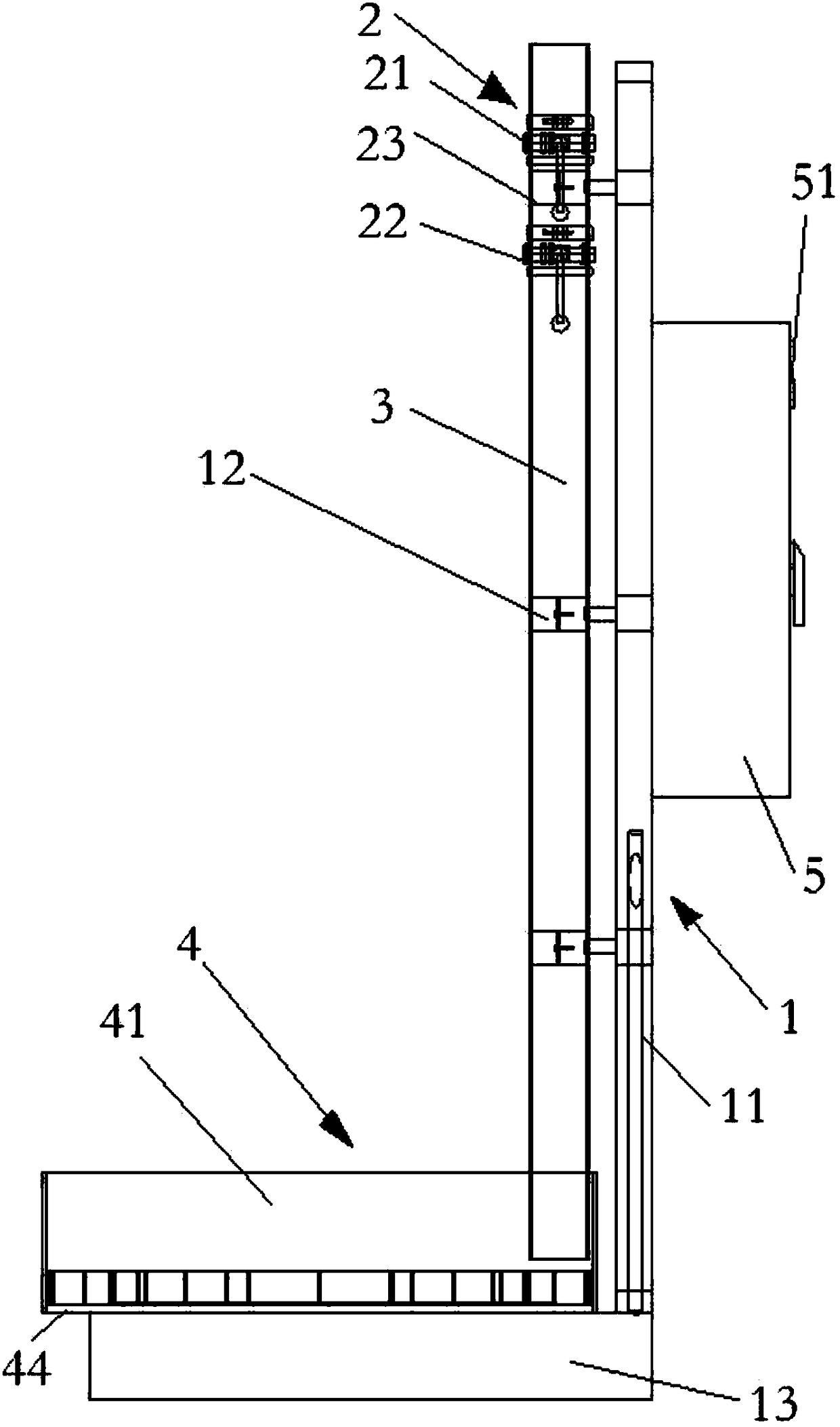 Soil particle size separation device and separation method thereof