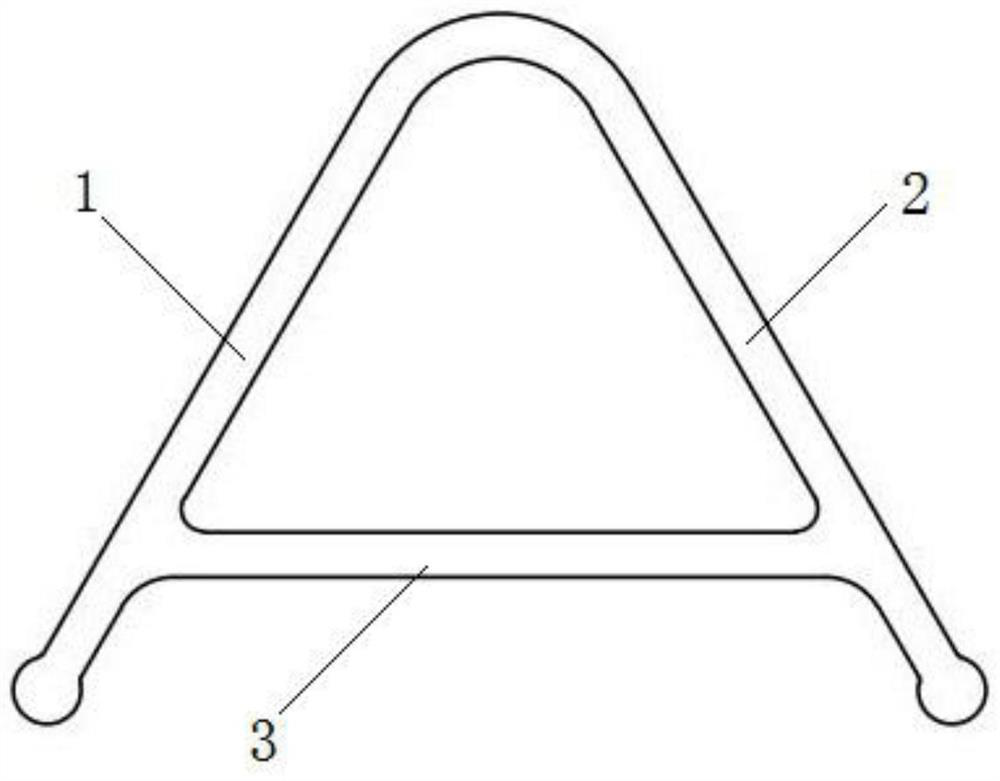 Ckjomposite material pultrusion sectional material with A-shaped section