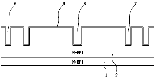 A dual-die device with terminal trench structure and method of making the same