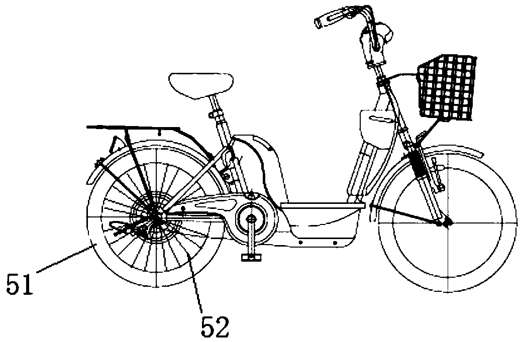 Novel hub power device and electric bicycle