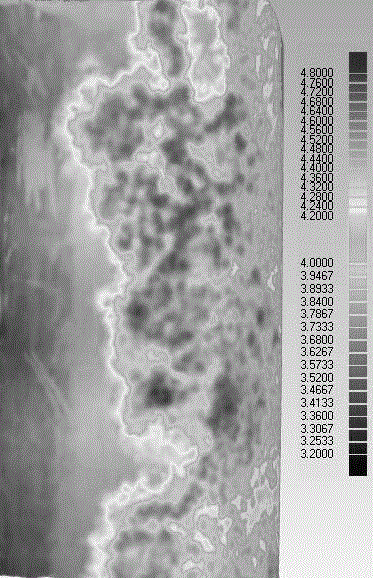 Corrosion morphology quantitative detection method of outer wall of pipeline