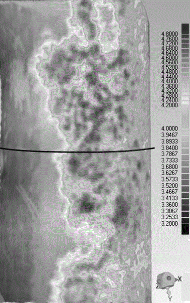 Corrosion morphology quantitative detection method of outer wall of pipeline