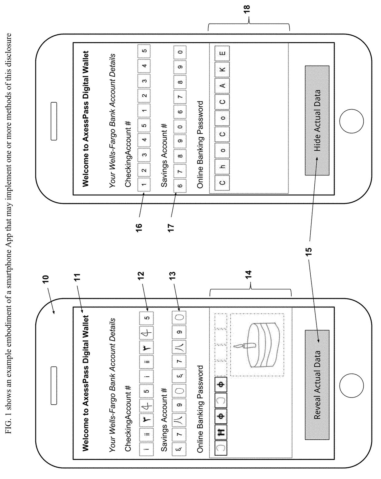 Method for Saving, Sending and Recollection of Confidential User Data