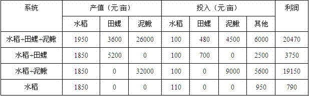 Three-dimensional comprehensive planting and breeding method for rice field