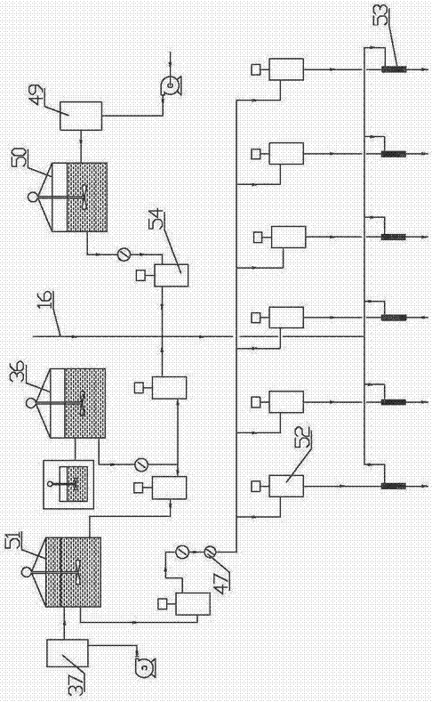 Single-pump single-well weak alkali ternary injection device with two-stage concentration regulation and application method thereof