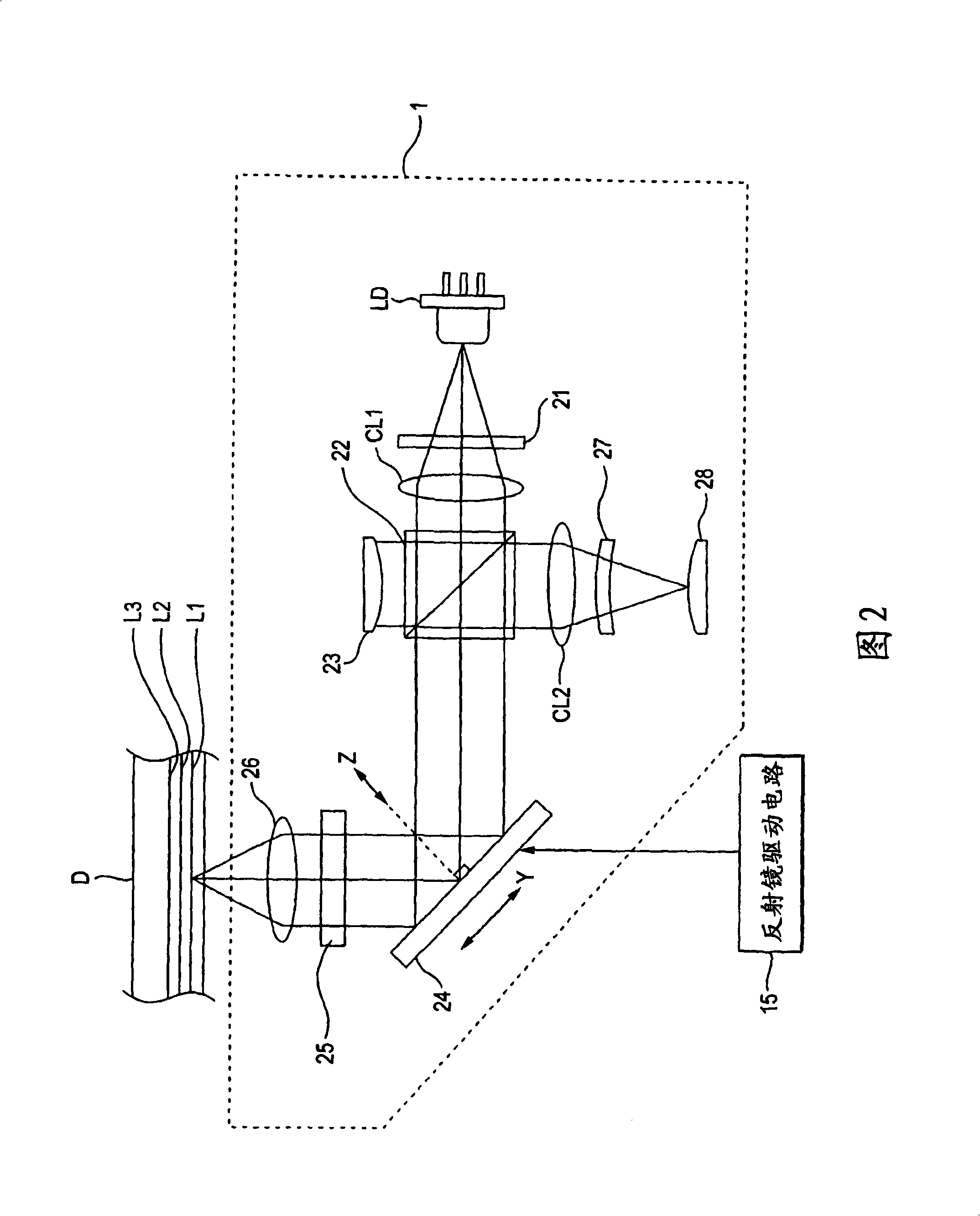 Deformable reflector apparatus, optical pickup device and optical drive apparatus