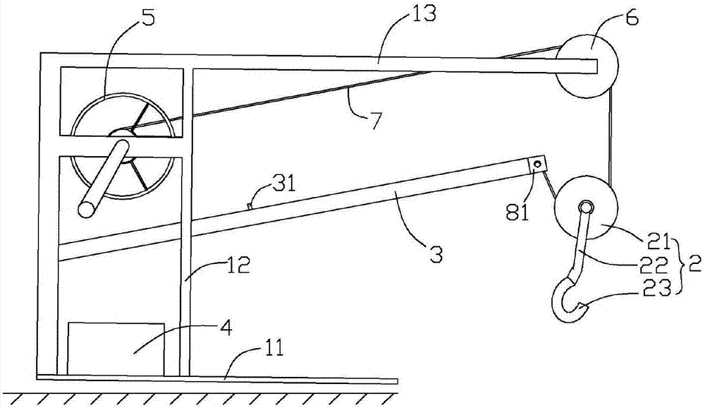 Hand-operated elevator