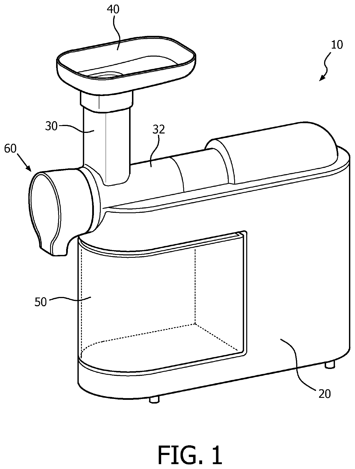 Drip-stop attachment for a food processing device