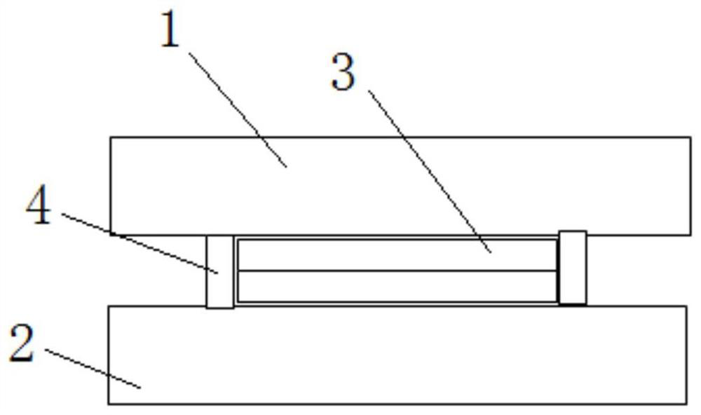 A symmetrical hot-rolled composite plate slab and its sealing welding method