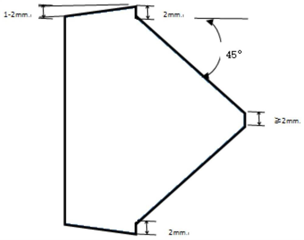 A symmetrical hot-rolled composite plate slab and its sealing welding method