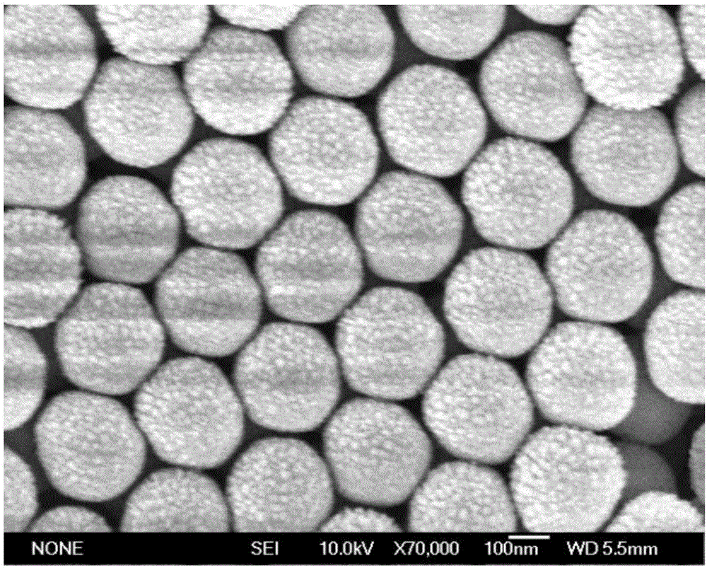 Surface-modified heterogeneous knot titanium dioxide photonic crystal catalyst and preparation thereof