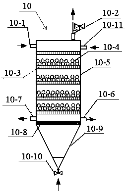 Device and method for measuring total chromium of water body by flow-injection chemiluminiscence method by enriching and eluting