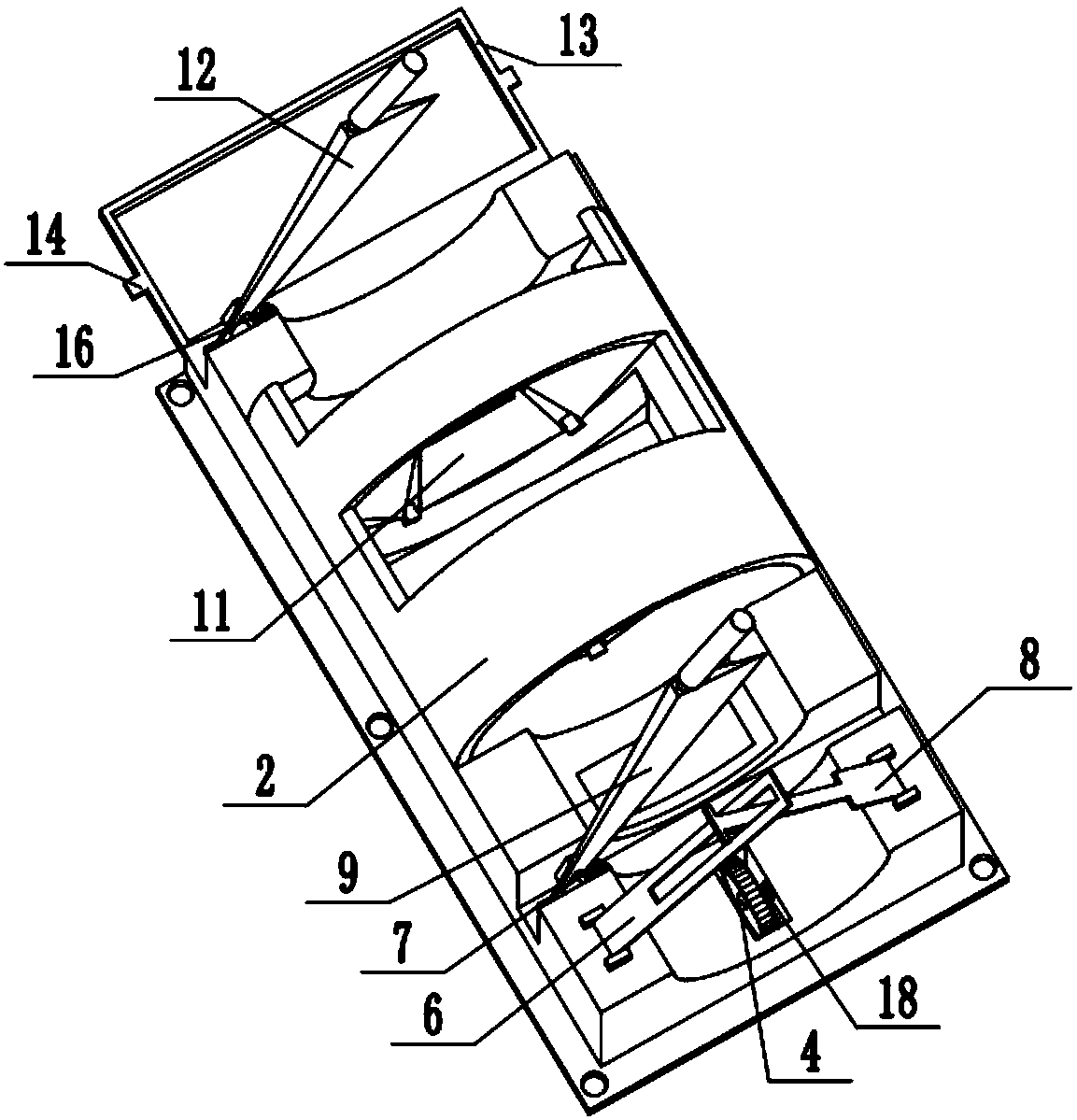 Sugarcane peeling and section cutting device