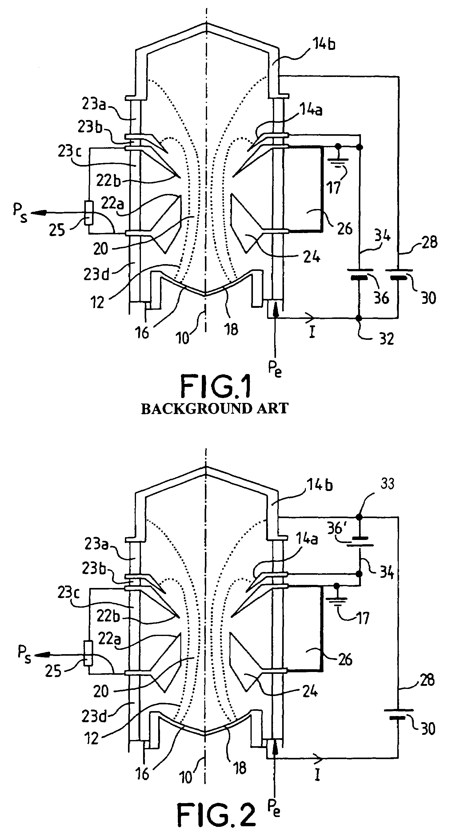 Amplifier comprising an electronic tube provided with collectors biased by at least two DC bias sources