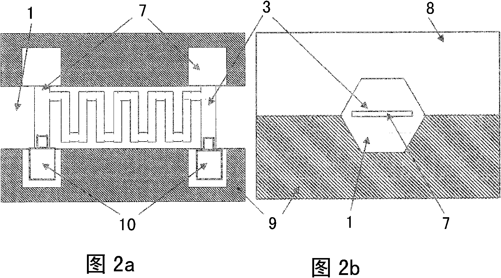 Integrated chip of micro thermal conductive detector and manufacturing method for same