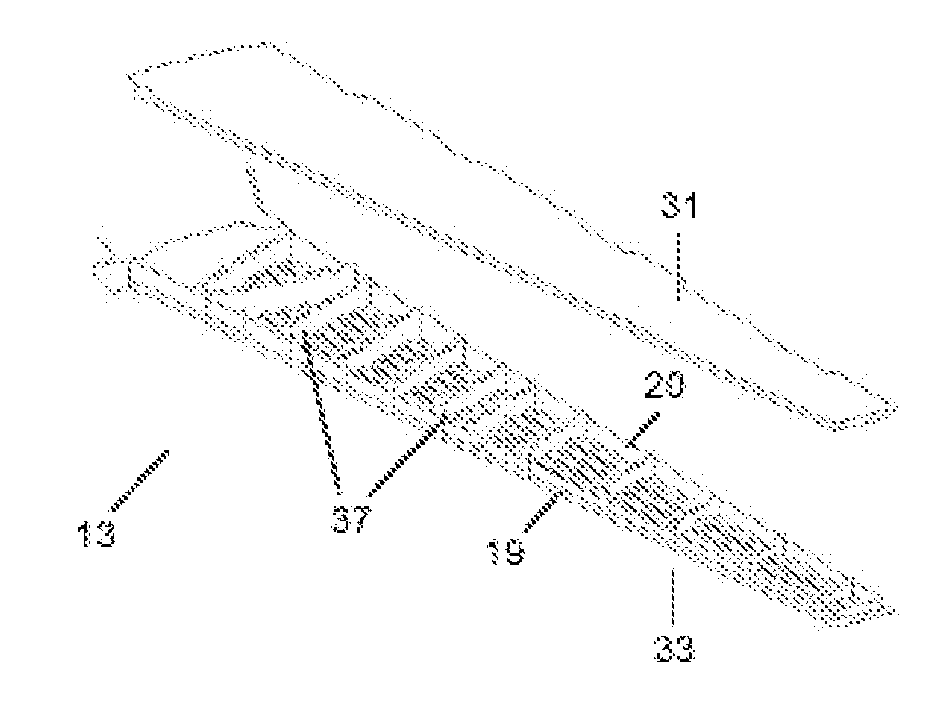 Highly integrated inner structure of a torsion box of an aircraft lifting surface