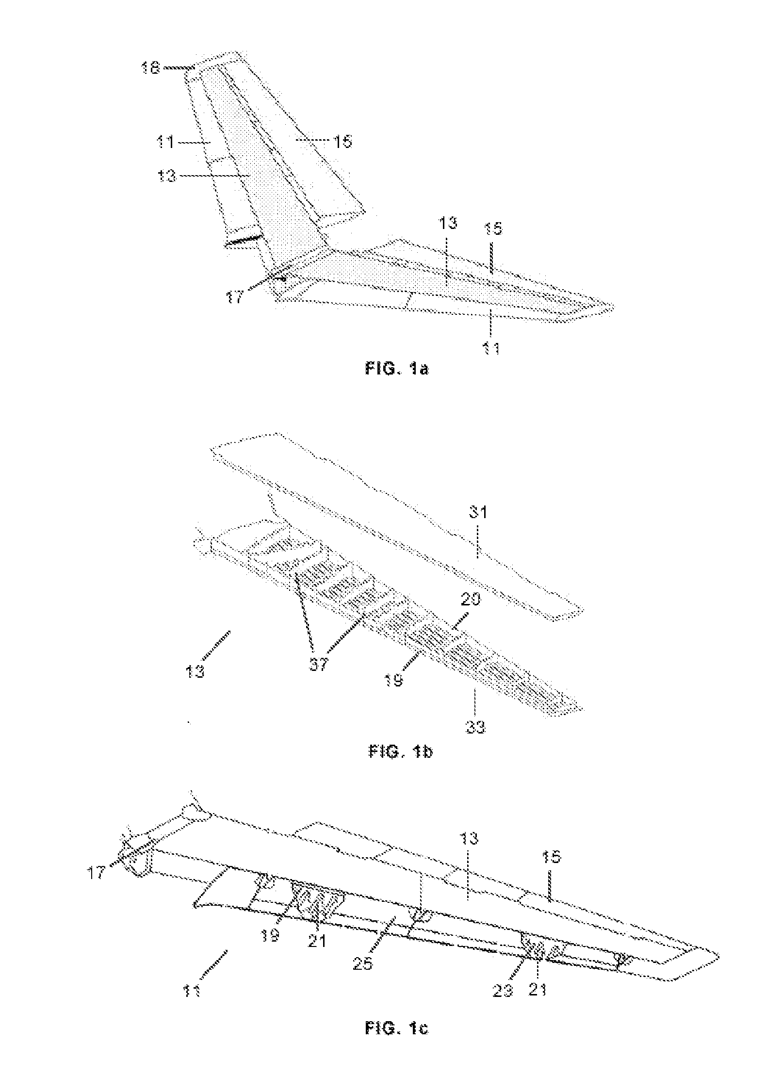 Highly integrated inner structure of a torsion box of an aircraft lifting surface