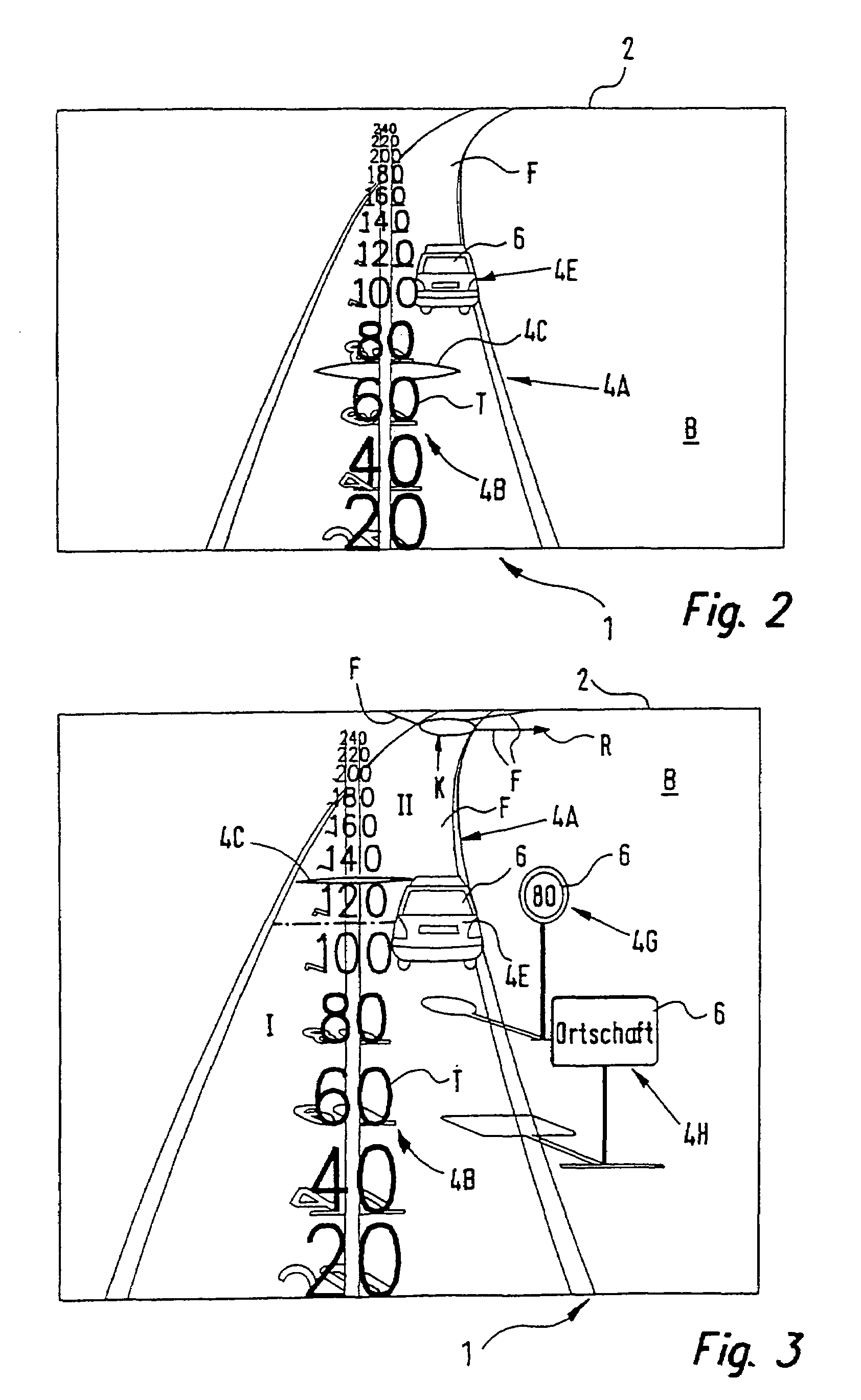 Method for displaying a perspective image and display device for at least one passenger of a motor vehicle