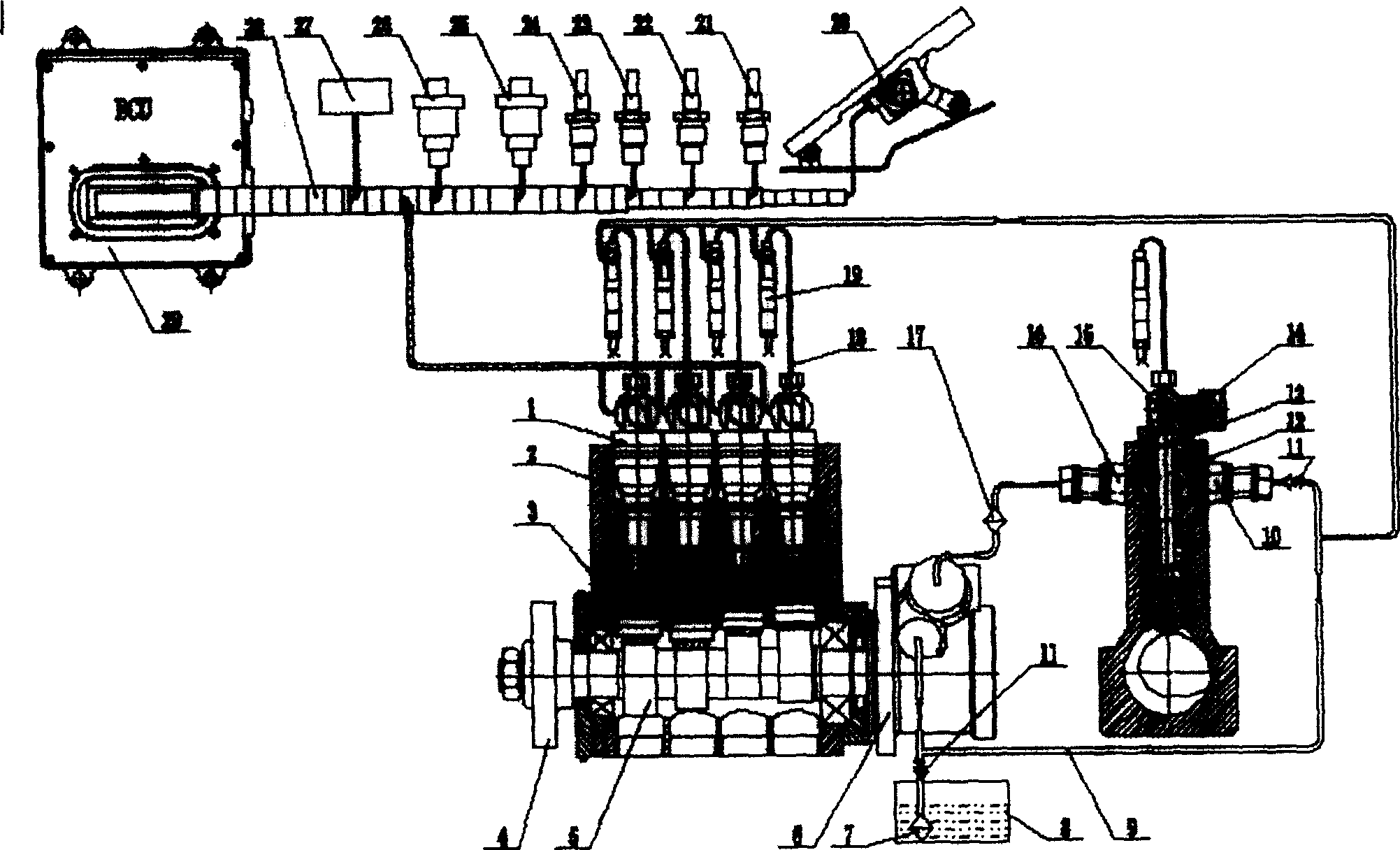 Electric controlled inline fuel-injection apparatus of combining pump-pipe-nozzle