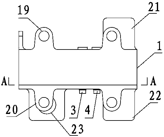 Battery pack hanging mechanism for pure electric vehicles