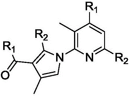 Multi-substituted 2-pyrrole pyridine derivatives and preparation method thereof