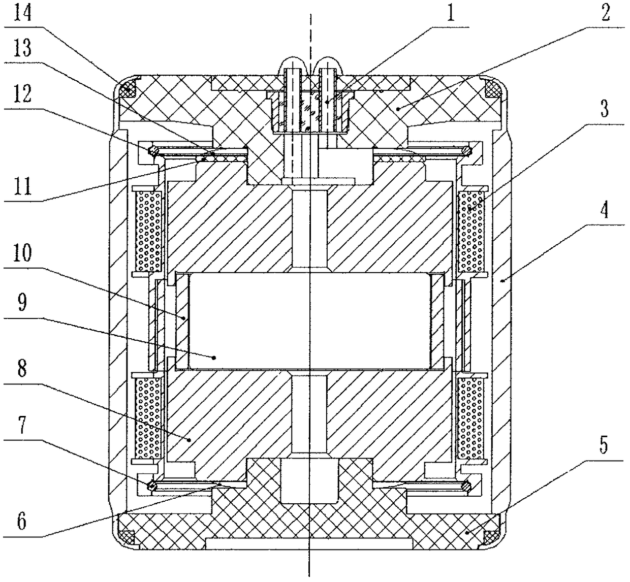 Moving-coil type 5Hz geophone