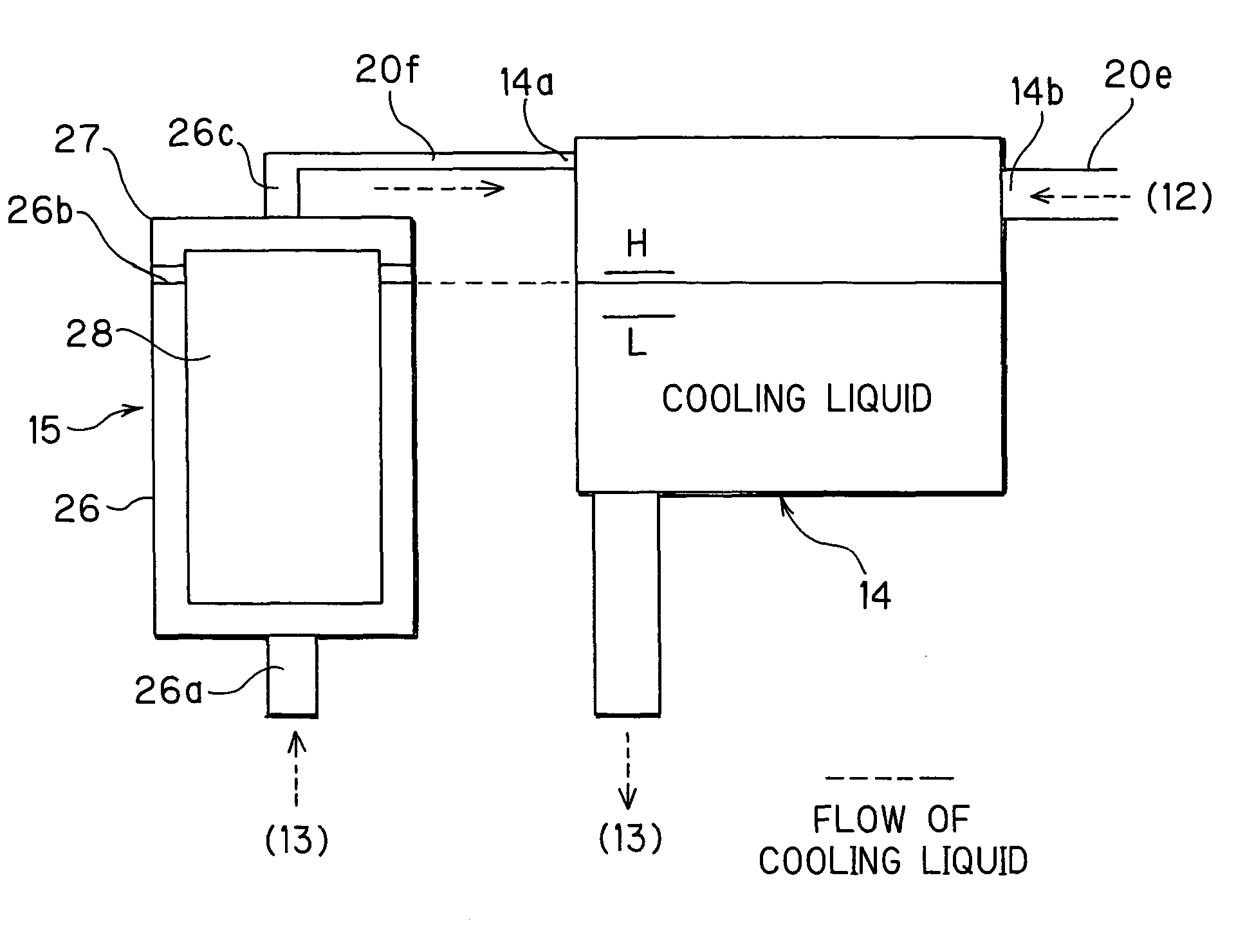 Cooling device for fuel cell