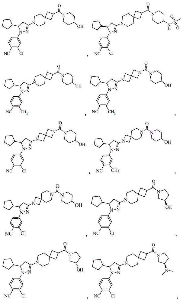 Spiro-containing dihydropyrazole compounds